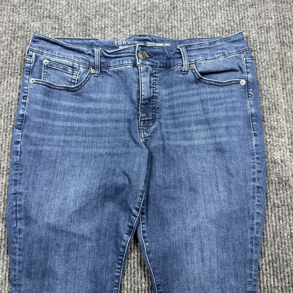 Torrid Perfect Skinny Ankle Premium Stretch Blue Jeans 16R 40060505 - Picture 9 of 15